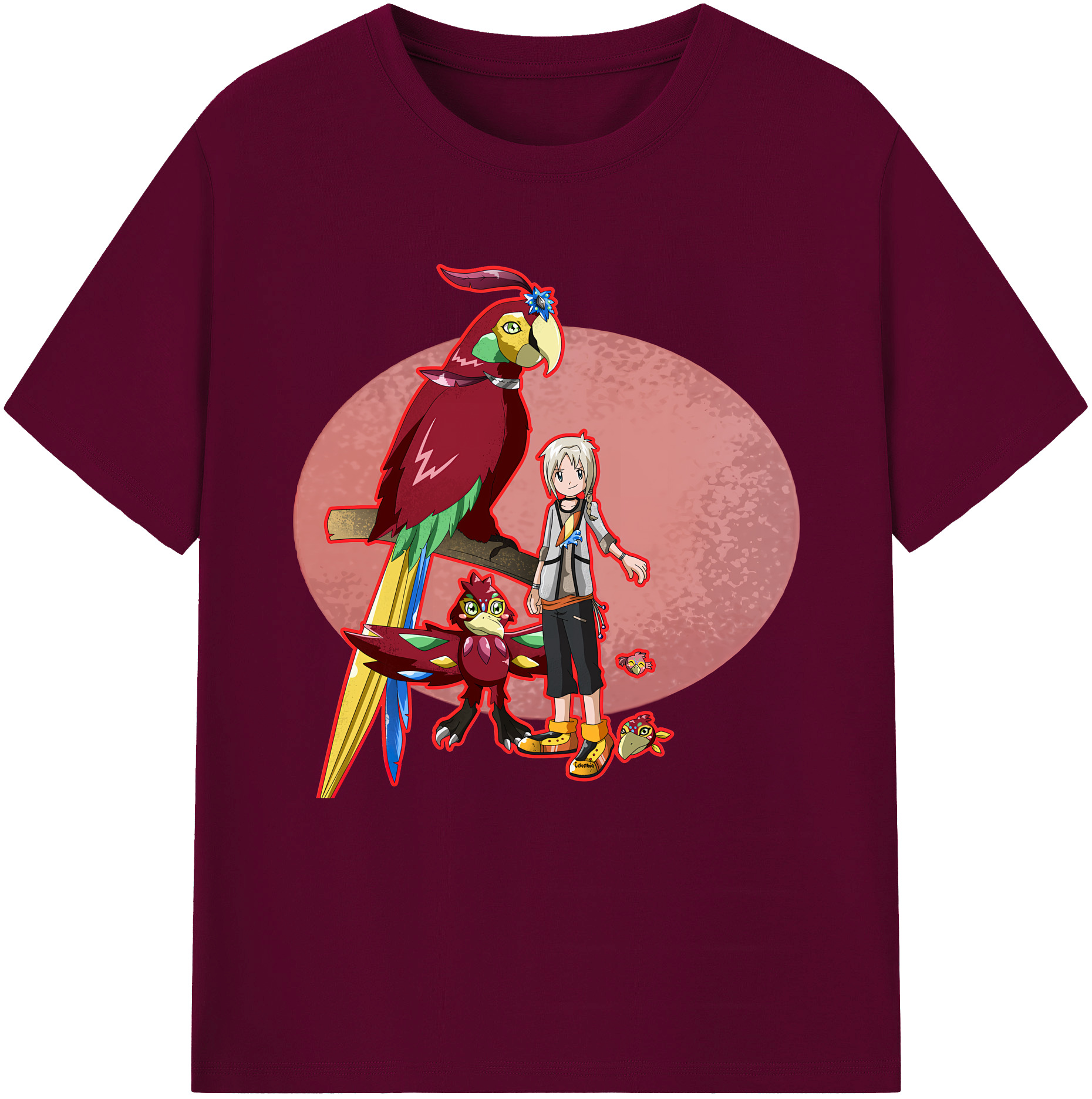 （画像用） Digimon デジタルモンスター/デジモン レディースカジュアルプリントTシャツ（綿100％）